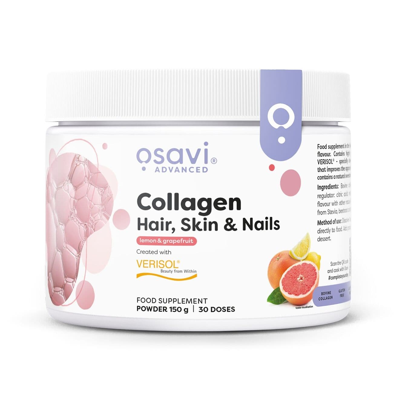 Collagen Peptides, Lemon & Grapefruit – 150g
