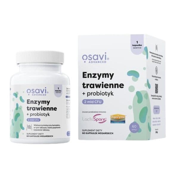 OSAVI Digestive enzymes + probiotic (60 caps)
