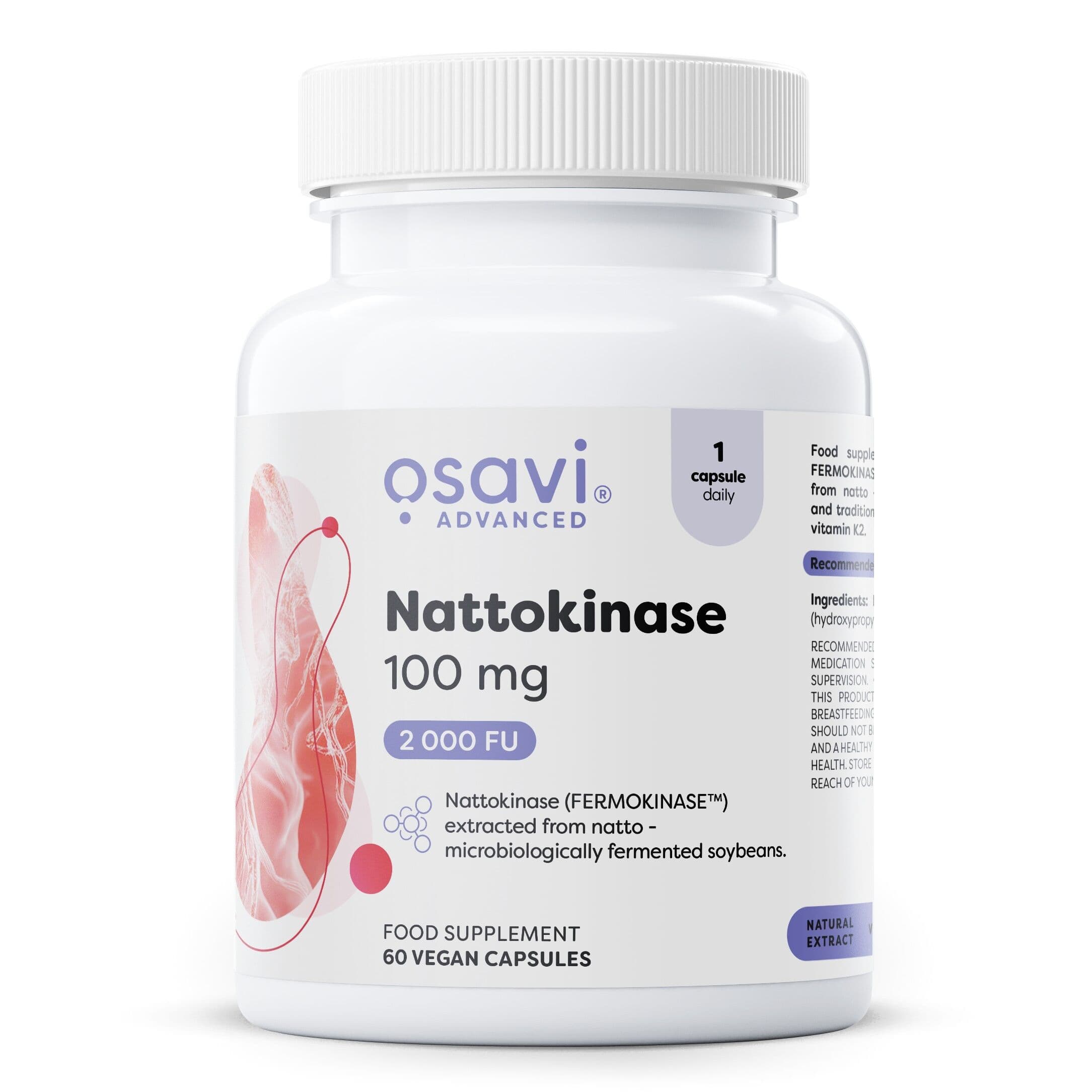 Nattokinase, 100 mg - 60 vegan caps