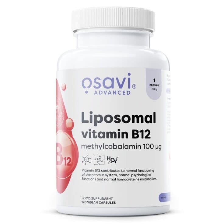 Liposomal Vitamin B12, Methylcobalamin 100mcg – 120 vegan caps