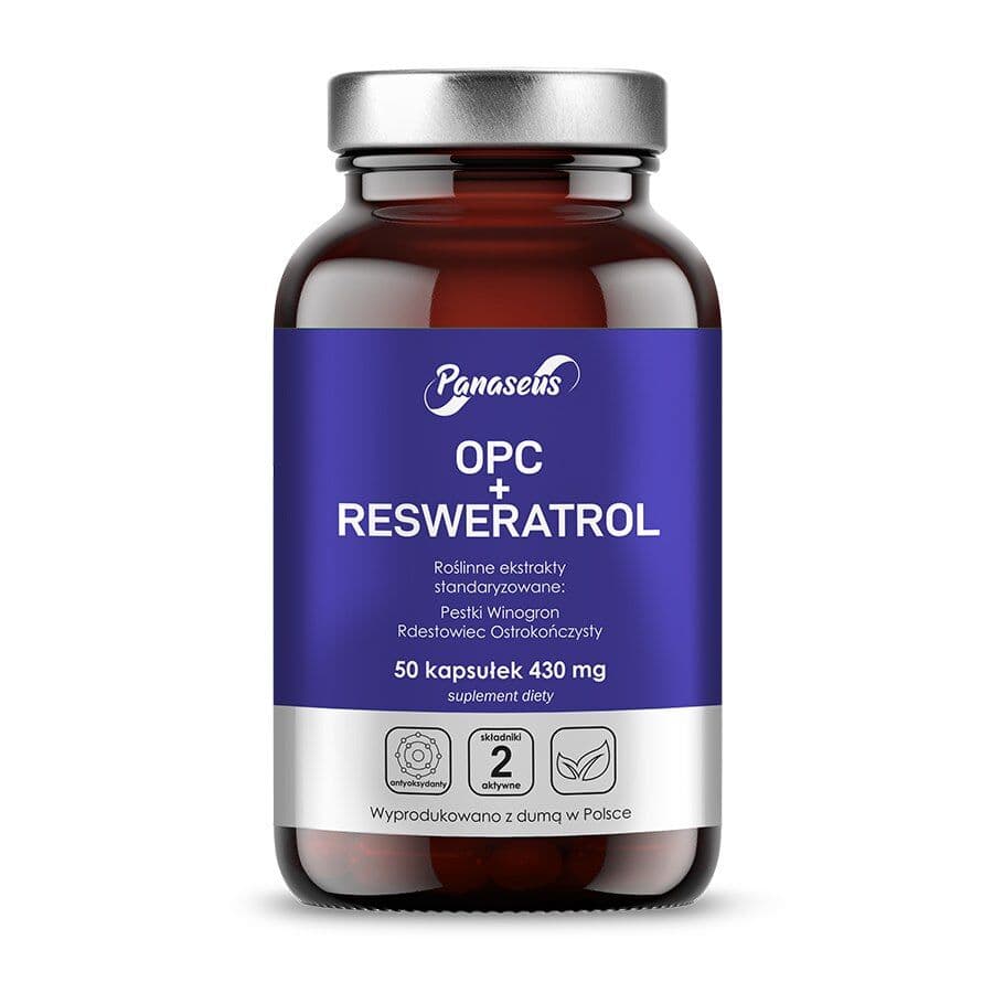 PANASEUS OPC + resveratrol (50 caps)