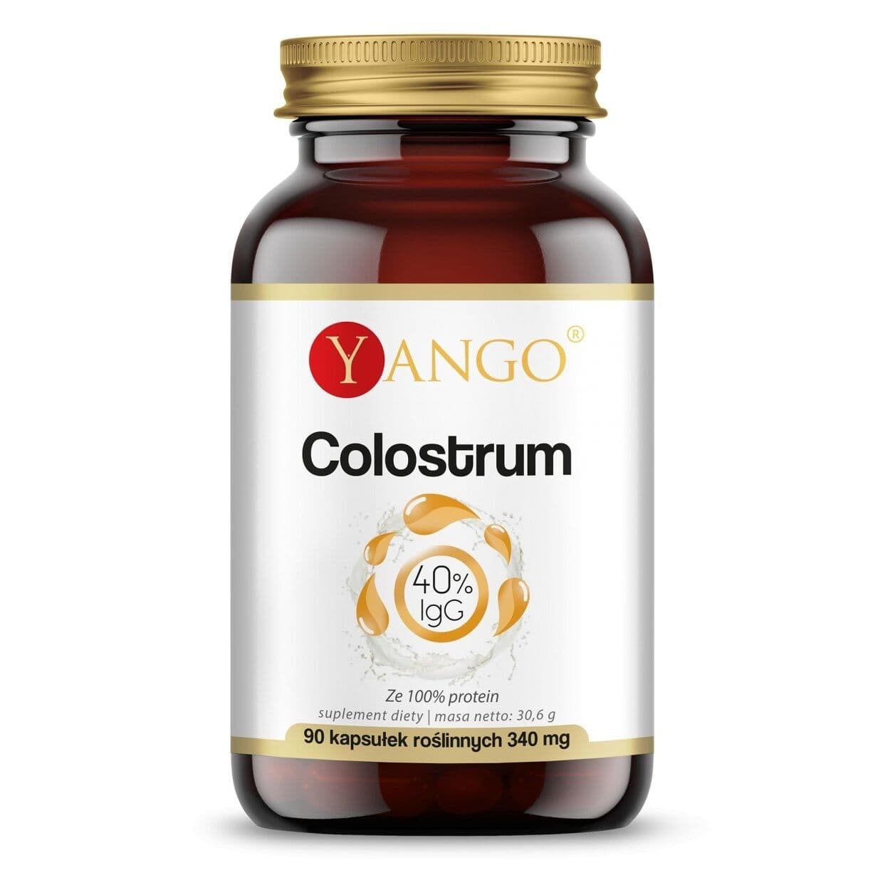 YANGO Colostrum – 40% immunoglobulins (90 caps)