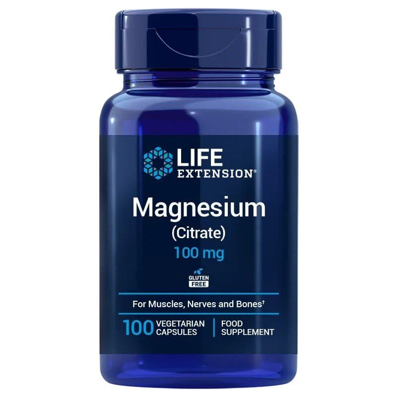 LIFE EXTENSION Magnesium Citrate, 160 mg EU version (100 veg. Kapseln)
