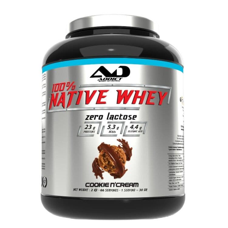 100% Native Whey Zero Lactose, Cookie N'Cream – 2000g